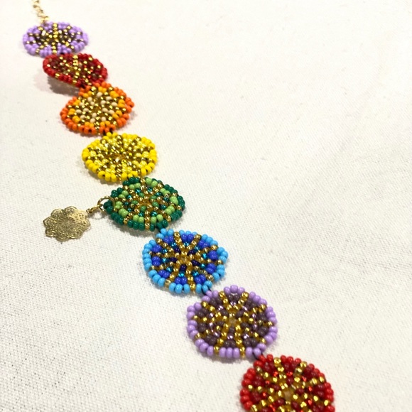 Mandalas Handmade Ankle Bracelet - Picture 2 of 3